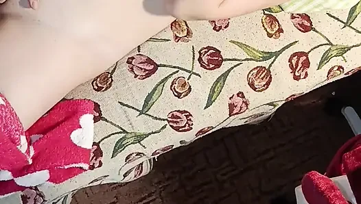 I'm Watching on Stepsister's Masturbation in Bed