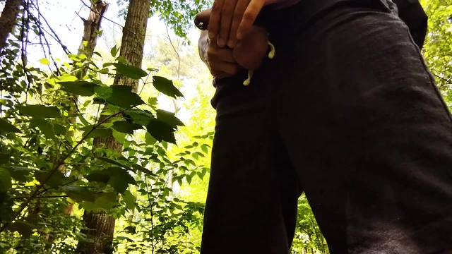 Pissing in the woods