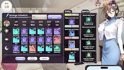 1 V-Lover Playthrough. Lovely Women And Nice Art Style.