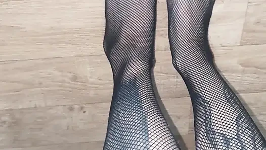Don't Cum so Fast on My Beautiful Fishnet Toes