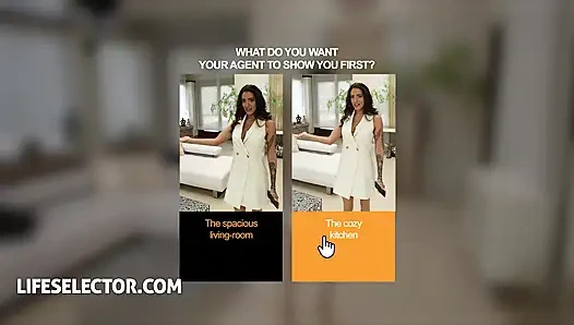 Agen real estat berbakat coco bae memenangkan kesepakatan dengan tubuhnya