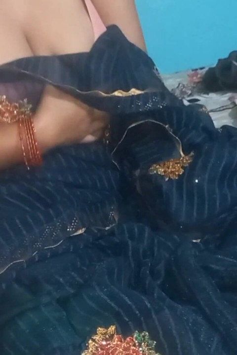 Newly Married Couple Having Romance