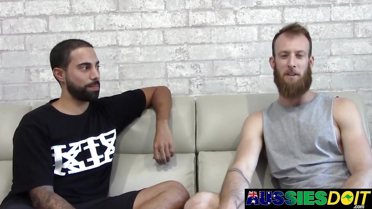 Bearded Top Tyla Dominates Lucas Narrow Aussie Asshole Raw