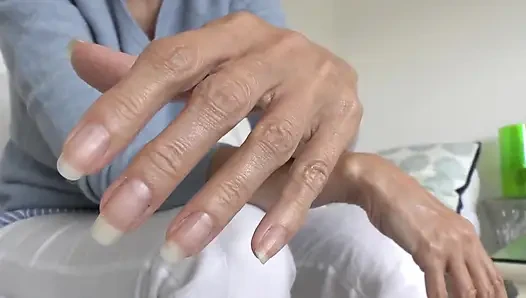 Elegant Summer Hands and Long Fingernails, Presented by Lady Victoria Valente