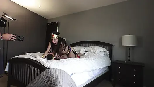 Aubree Valentine ile harika kadın çekiminin kamera arkası