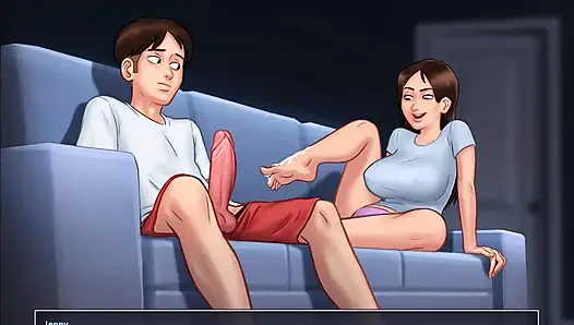 Летняя сага: Jenny наконец-то трахнула меня на вебкамеру