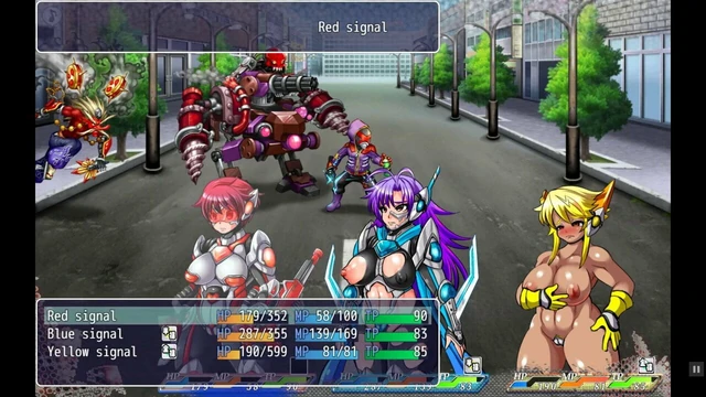 Police Signal  Hentai RPG game Ep1 Super hero creampie