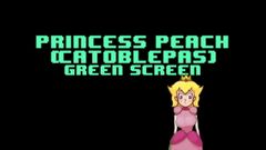 Princesa peach (catoblepas) pantalla verde