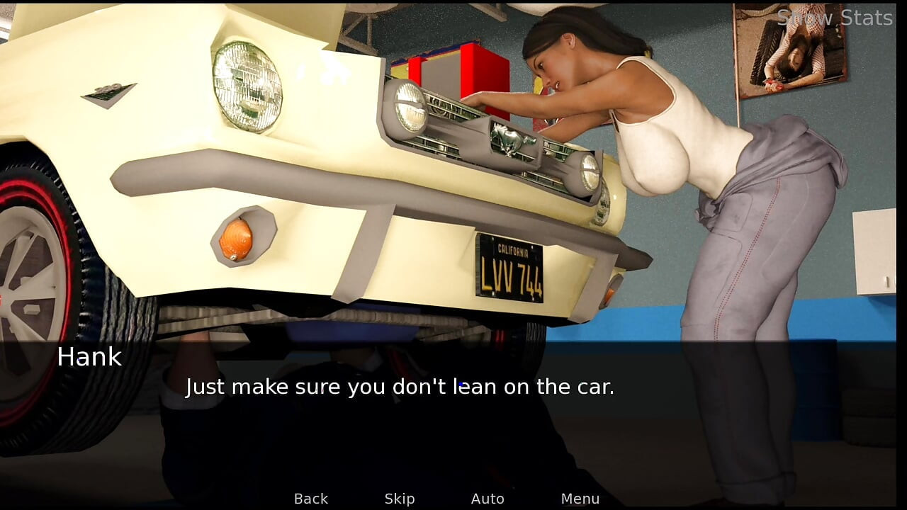 Project Hot Wife - the mechanic almost saw my pussy