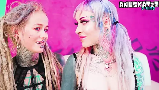 FFM ANAL Threesome with big cock, fake tits and hot alternative Pornstars!