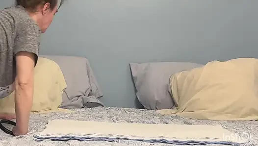 Mature Loves Riding His Nice Fat Cock and Cuming on Him and Making Him Fuck Her Asshole Hard and Filling Her with Cum!