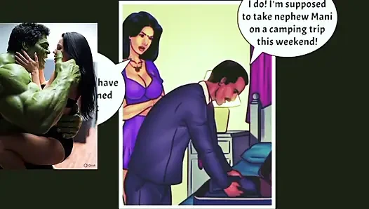 Hintçe seks çizgi romanı ve çizgi film porno videosu Hintçe ve İngilizce