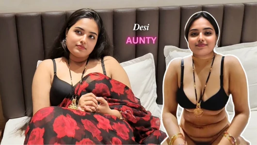 Indische Desi-tante war wütend, wir teilten bett, volles Hindi Audio