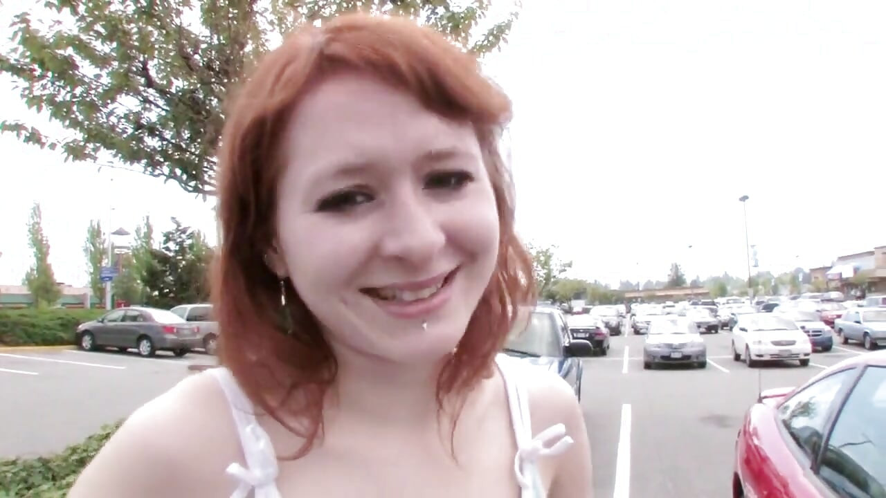 Redhead teen picked up and slammed after oral sex