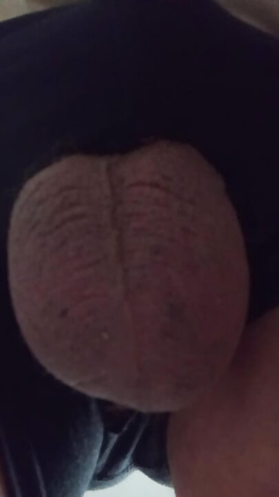 My big balls is outside my underwear