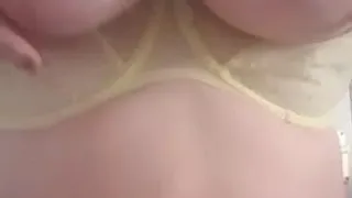 First video of my 36H tits - just a quick play