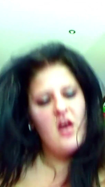 Jaw-dropping moment from "Chubby Curvy Teen with Floppy Tits Has Rough Sex With Small Guy"