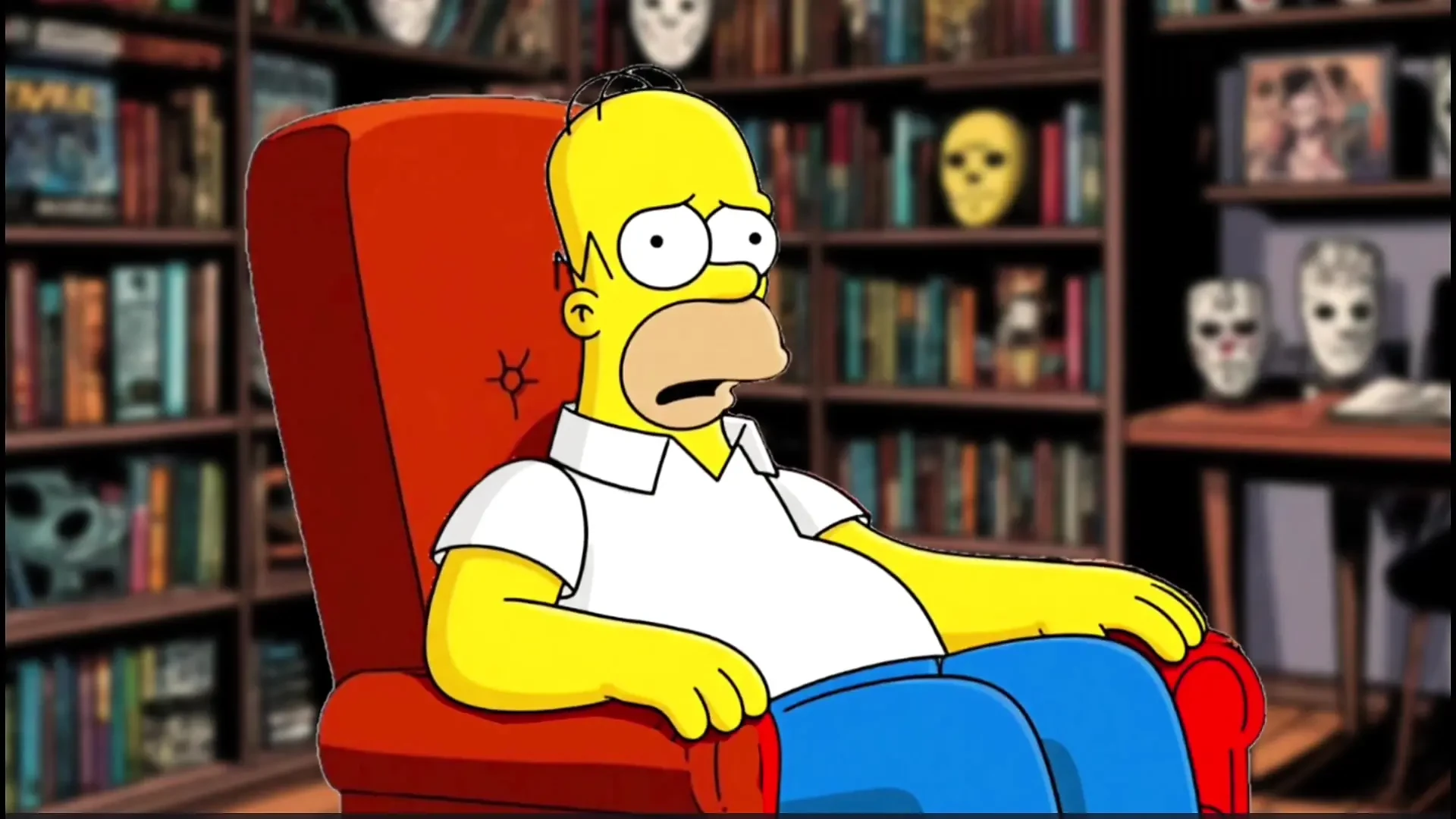 Halloween Special Cartoon. Alien: Homer