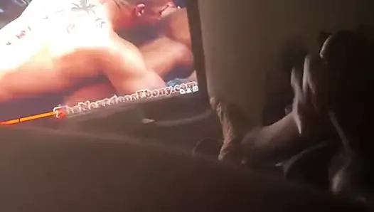 Black Guys Bating to Gay Porn