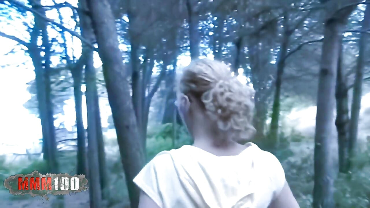 Starla-candy Beautiful French Blonde Starla Candy Pees in the Woods Then Sucks Terry's Cock