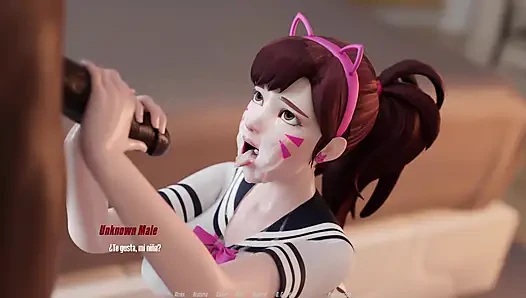 Overwatch XXX - Pecandu Seks Overwatch D.va - Rute D.va