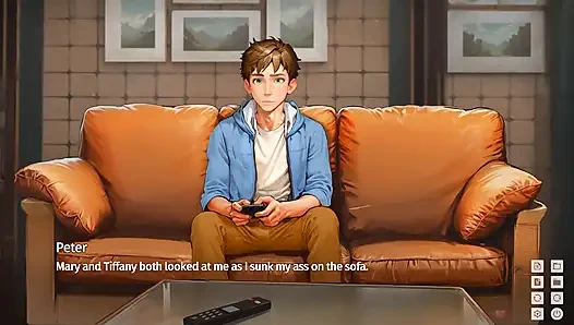 Taffy tales: tante seksi yang lagi sange kepergok ngentot memeknya di sofa - episode 19