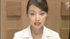 सुंदर जापानी newscaster हो जाता है अनेक facisls