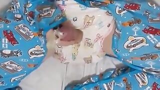 Hot Abdl Pees Over Himself and Cums