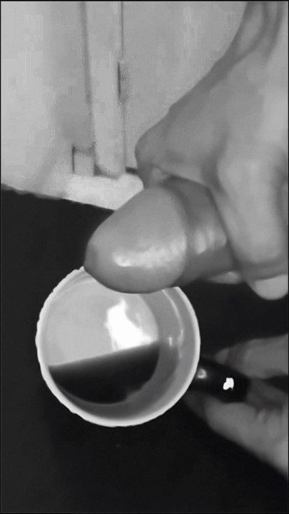 Honey, your coffee with milk.