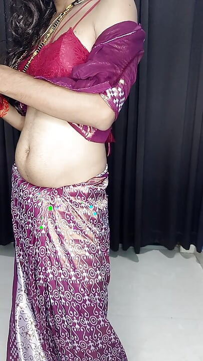 my sexy hot saree and bra panty