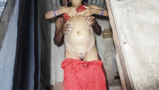 Bathroom Shower Surprise Turns Steamy: Roommate Invades and Fucks Ayesha's Wet Pussy
