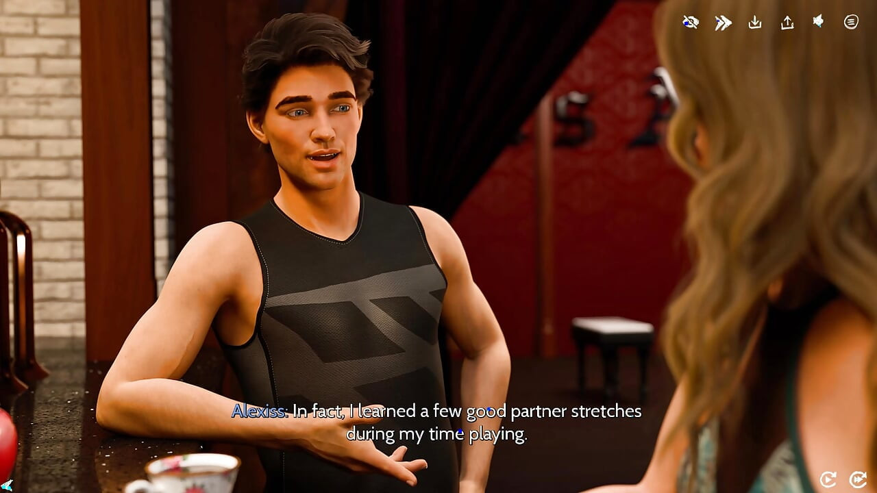 Alexis crede că este doar yoga până când Devilla îl duce într-o cameră pentru o lecție privată mai murdară