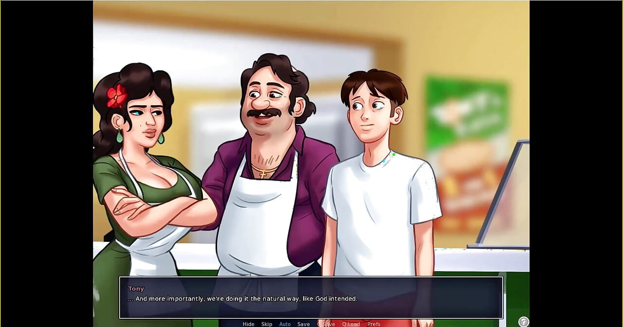 Summertime saga - Eva had her baby ... Johannes fucked Maria while tony was there