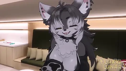 Bakış açısı azgın foxy furry kız sadece sarılmak istediğini söyledi... GFE Roleplay