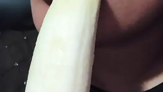 Looking sexy eating a banana
