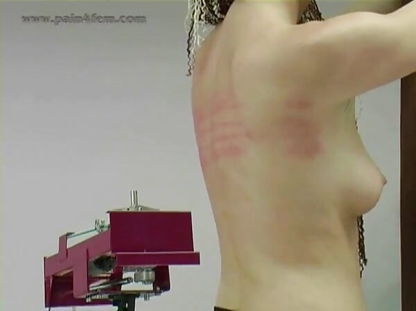 Amber Spanking Machine - Bare Back Whipping