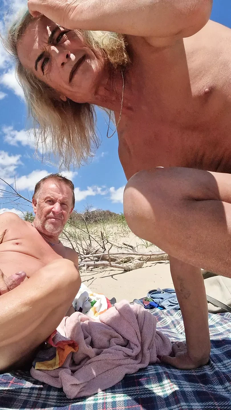 Sex Show Stripchat, Nudist Beach, Shemale and Guy, Gigi and Dave 17-05-2025, P4