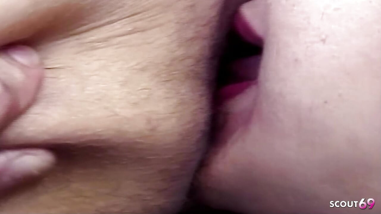 Blonde Shemale Gives Guys Rimming and Fucks Them Anally Outdoors