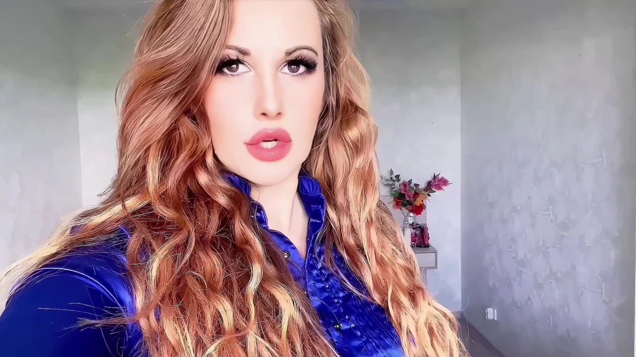 A bit of sensual striptease