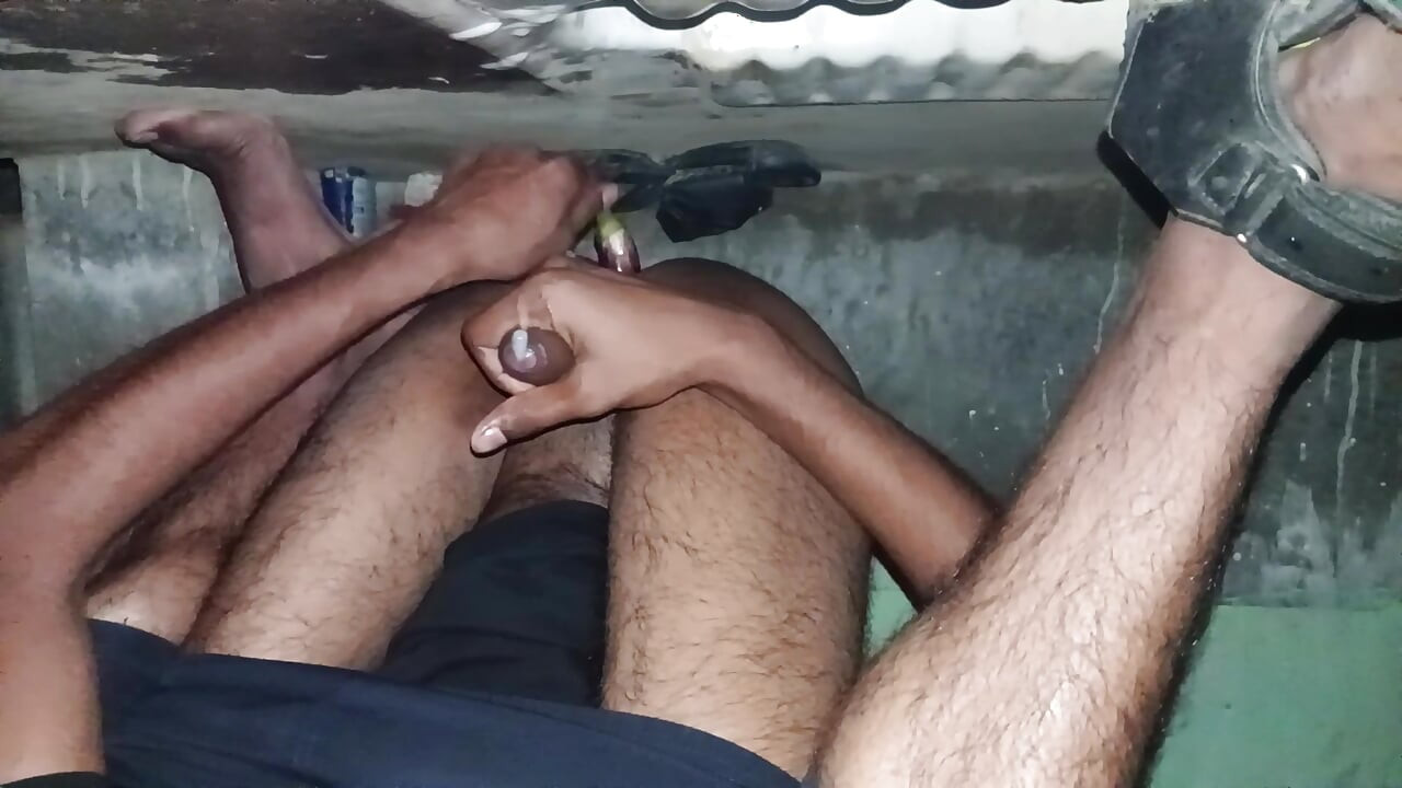 Fucked myself with brinjal