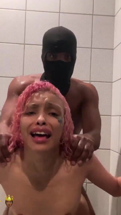 michikomalandro Sucks BBC then Gets Anal Fucked in the shower part 1 | Clip 1