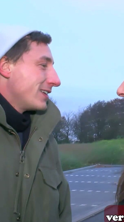 Skinny German woman from next door persuaded to have sex on the street | Clip 1