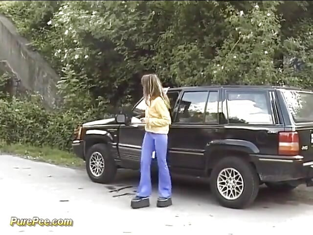 Gal Caught in Piss Pants