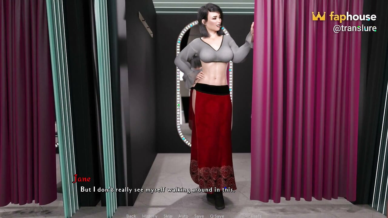 有一个艰难的时刻 Fg 13 - 人妖 Jane 在操了 Vivian 后洗澡并在工作时显示乳沟