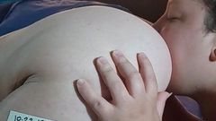 Ass to Mouth ATM for Slave Eating Pregnant Girl