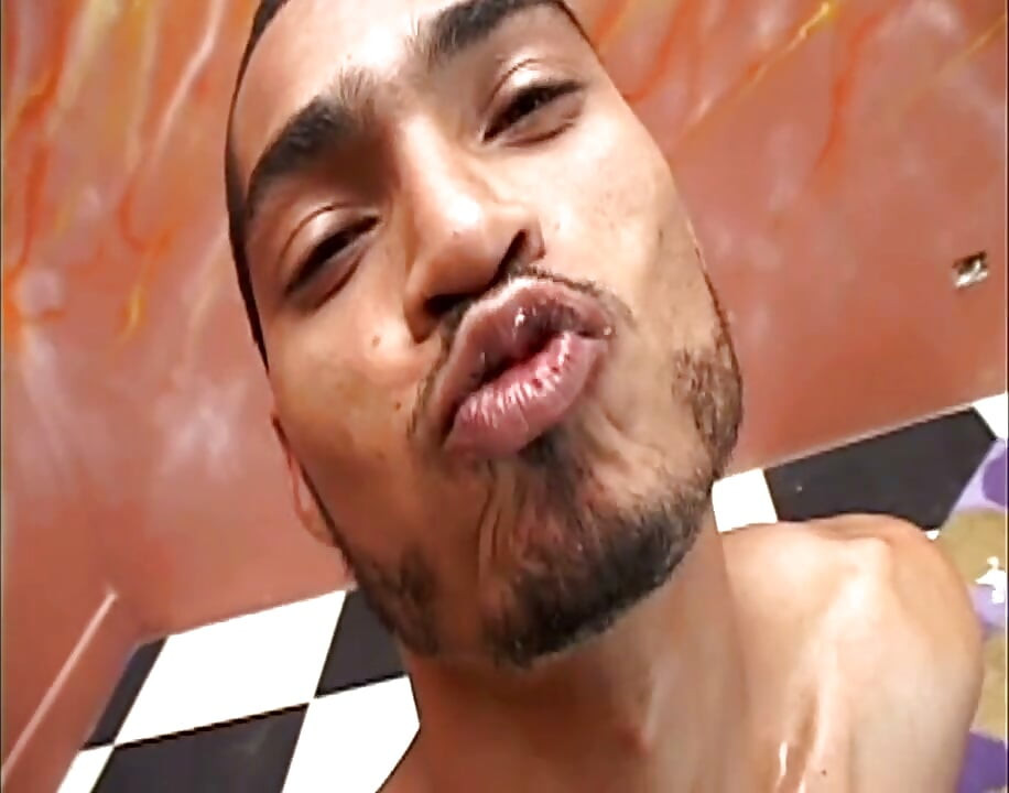 Orgy and Bukkake with Many Shemales Cumming Young Guy