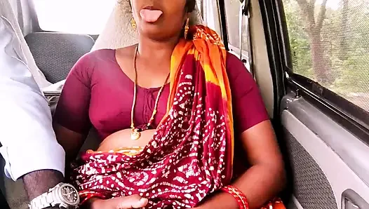 Car sex.desi üvey anne ve üvey oğlu sikişmek için uzun sürüyor. Telugu edepsizce konuşuyor.
