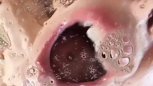 Two lusty brunettes get orgy action with four studs