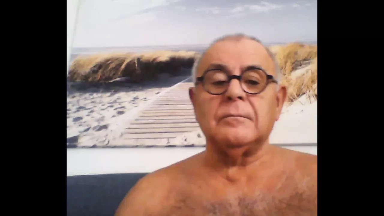 grandpa stroke on webcam