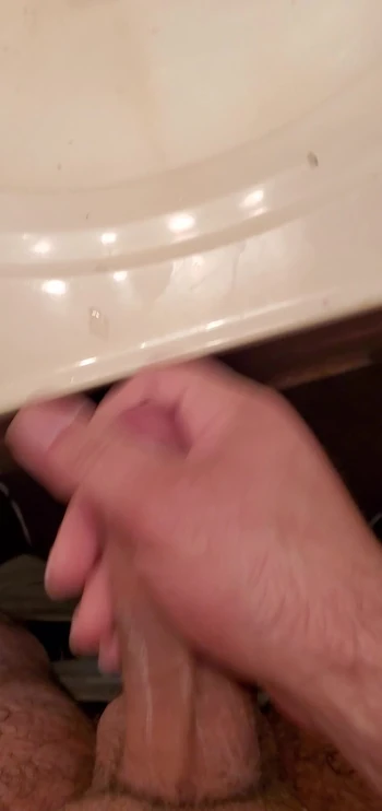 Stroking my meat...